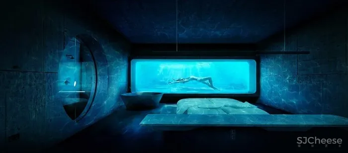 现在都用游泳池当背景墙