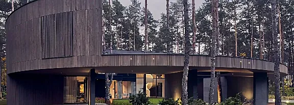 波兰，伊扎贝林，圆形木屋 Mobius Architekci