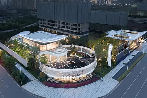 城市脊线上的璀璨之光 —德商彰泰佳兆业·翡丽天玺营销中心-锐度设计