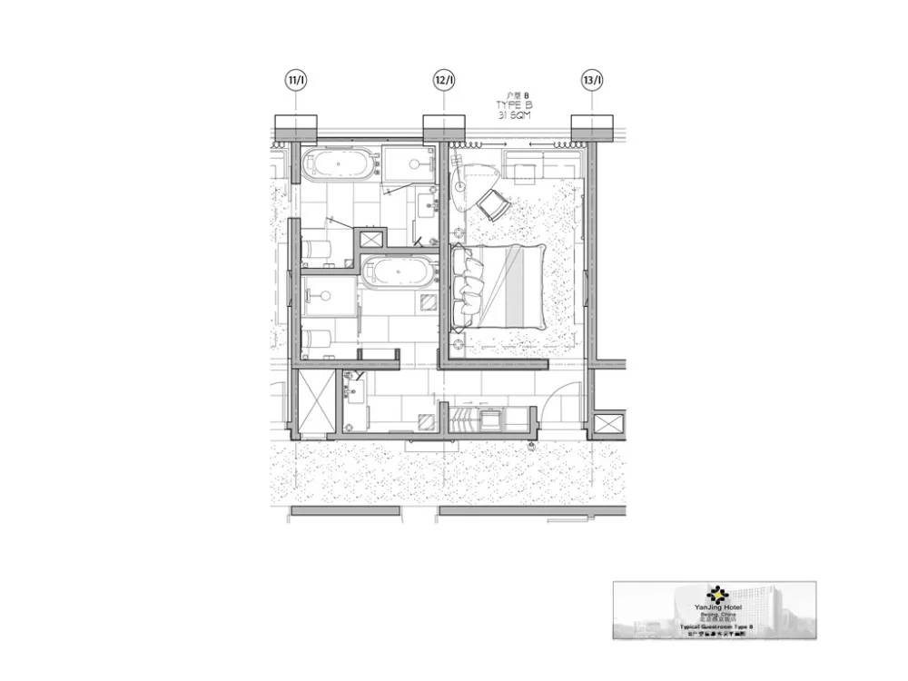 HBA-北京燕京饭店公共区域+客房方案丨PPT( 可编辑）丨JPG+PPT丨37MB