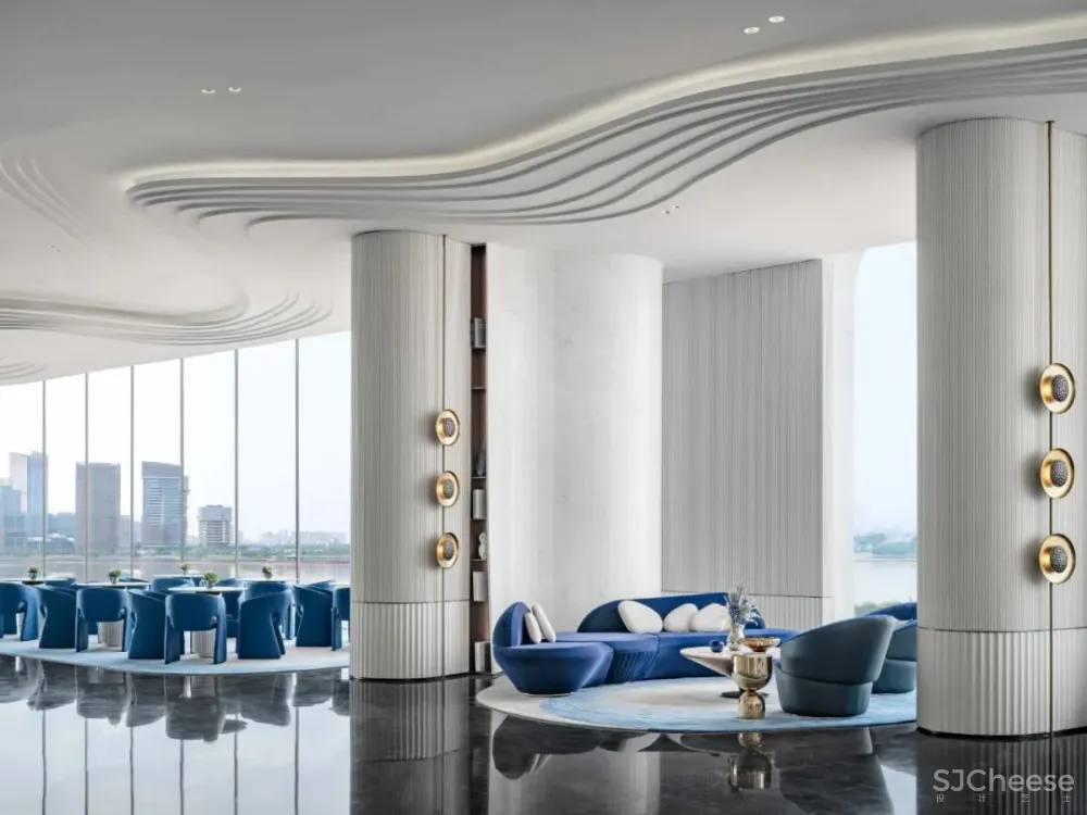 旭辉 x WJID | 自然之律，海浪交织的蓝白梦境