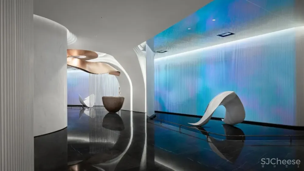 旭辉 x WJID | 自然之律，海浪交织的蓝白梦境