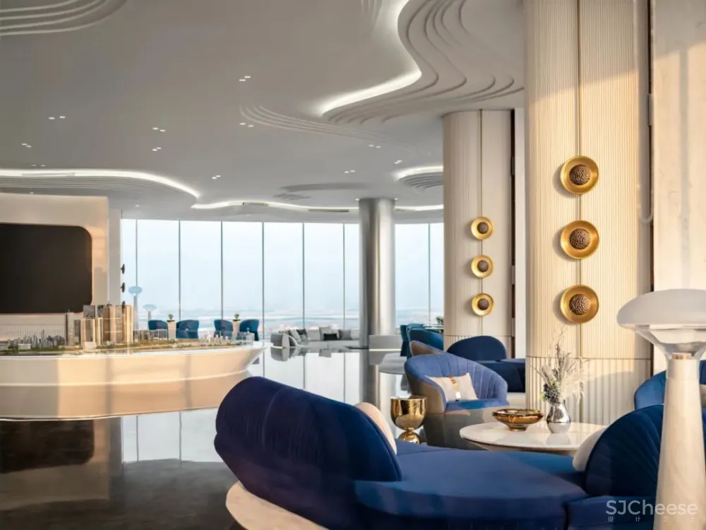 旭辉 x WJID | 自然之律，海浪交织的蓝白梦境