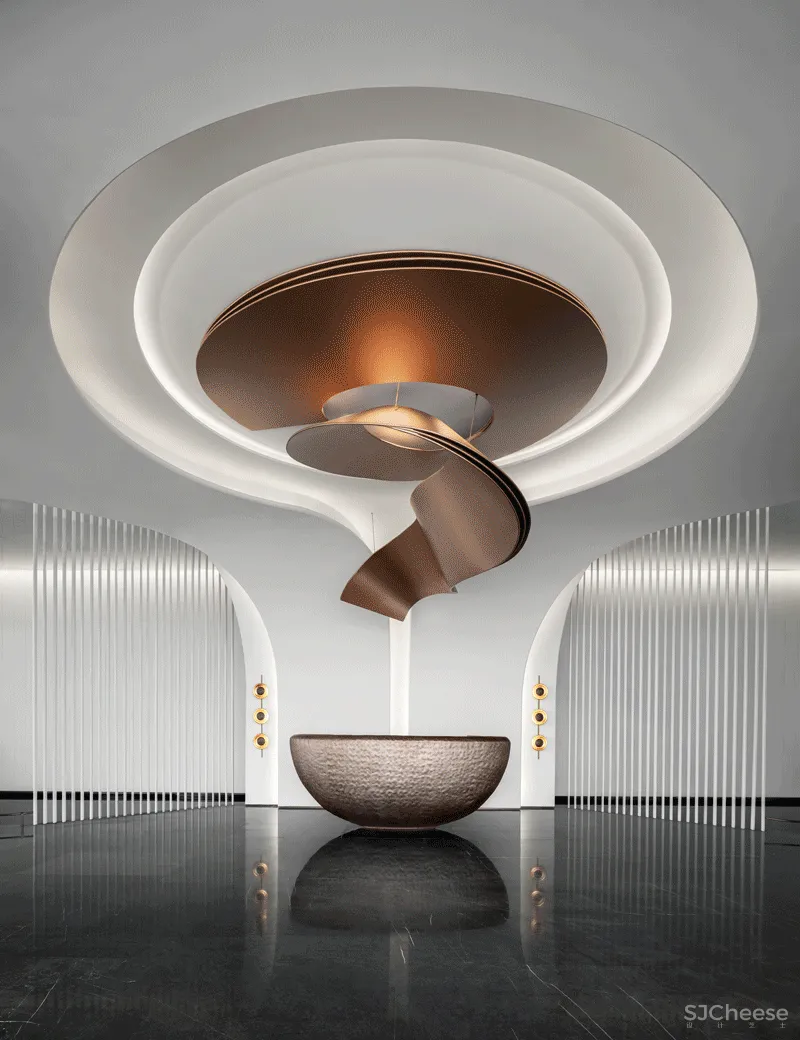 旭辉 x WJID | 自然之律，海浪交织的蓝白梦境