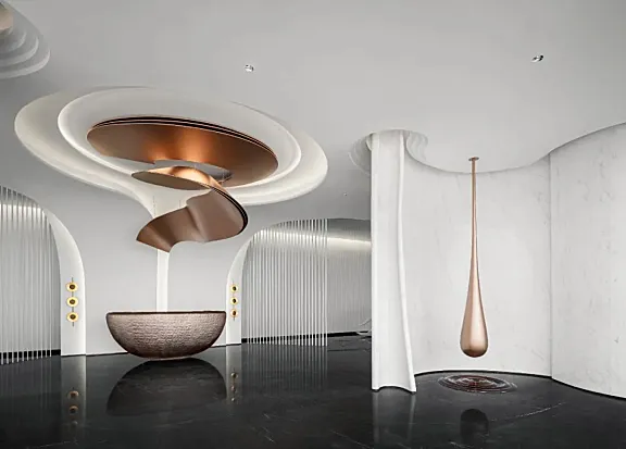 旭辉 x WJID | 自然之律，海浪交织的蓝白梦境