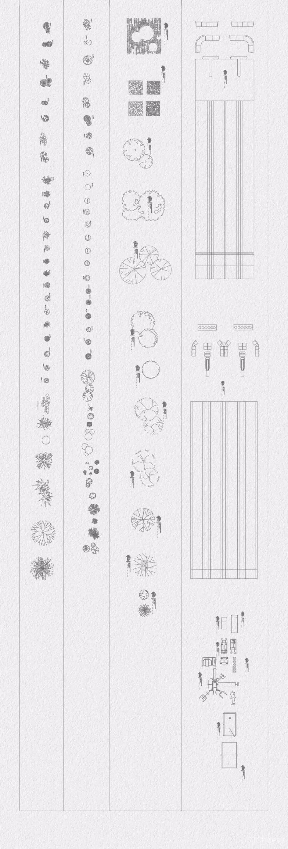 室内设计平面方案CAD家具图库餐厅厨卫客厅书房卧室-DWG格式-10M