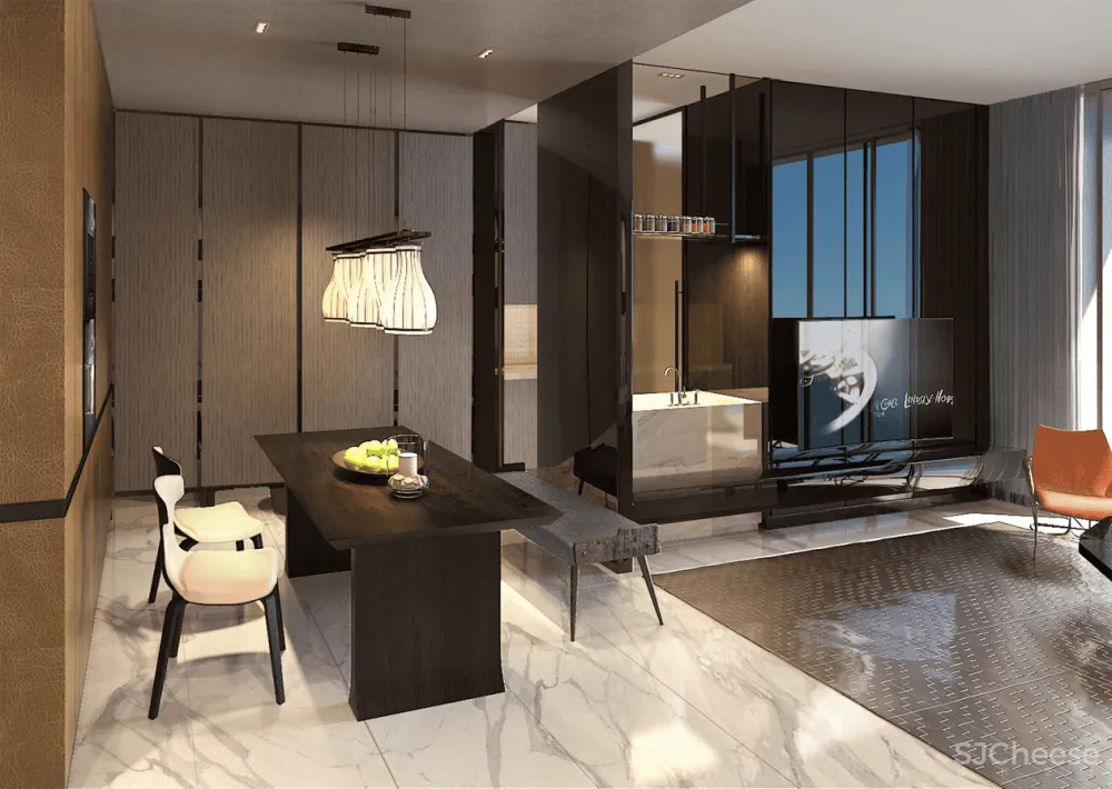 ABconcept-上海陆家嘴金融城A+B户型样板间+大堂+电梯厅丨深化方案+效果图+施工图CAD&PDF+材料表丨1.22G