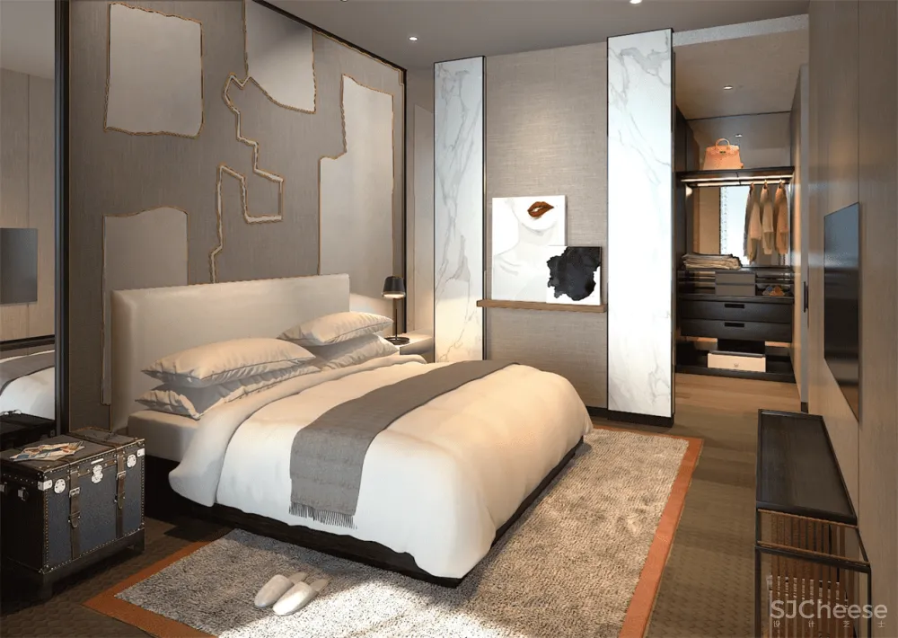 ABconcept-上海陆家嘴金融城A+B户型样板间+大堂+电梯厅丨深化方案+效果图+施工图CAD&PDF+材料表丨1.22G