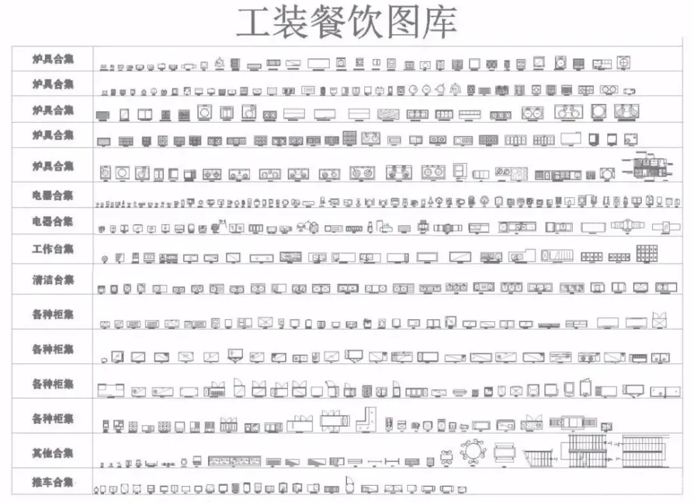 动态图库都没有!难怪你画图那么慢!《CAD室内动态图库&工装图库》送给你~