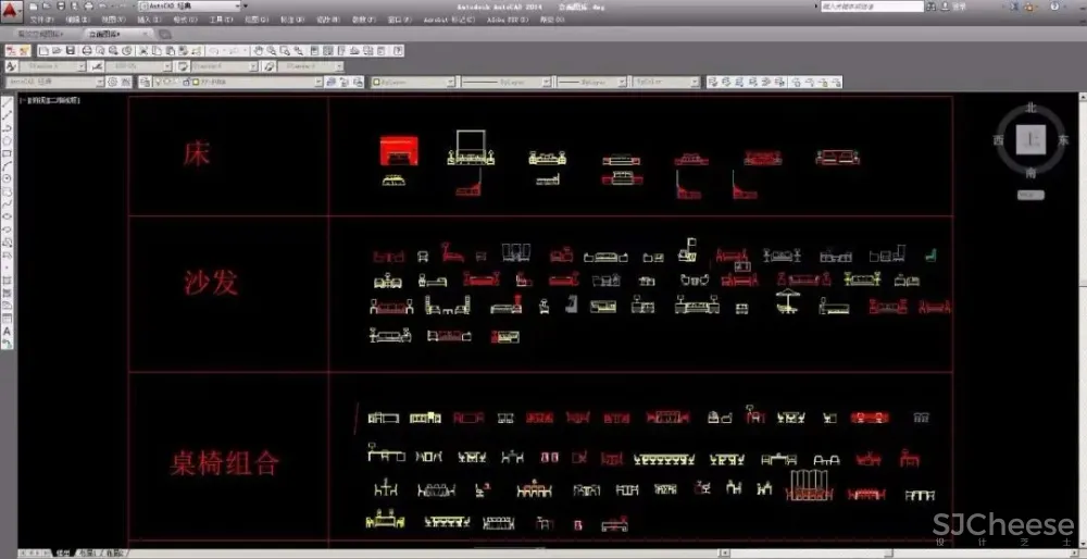 动态图库都没有!难怪你画图那么慢!《CAD室内动态图库&工装图库》送给你~
