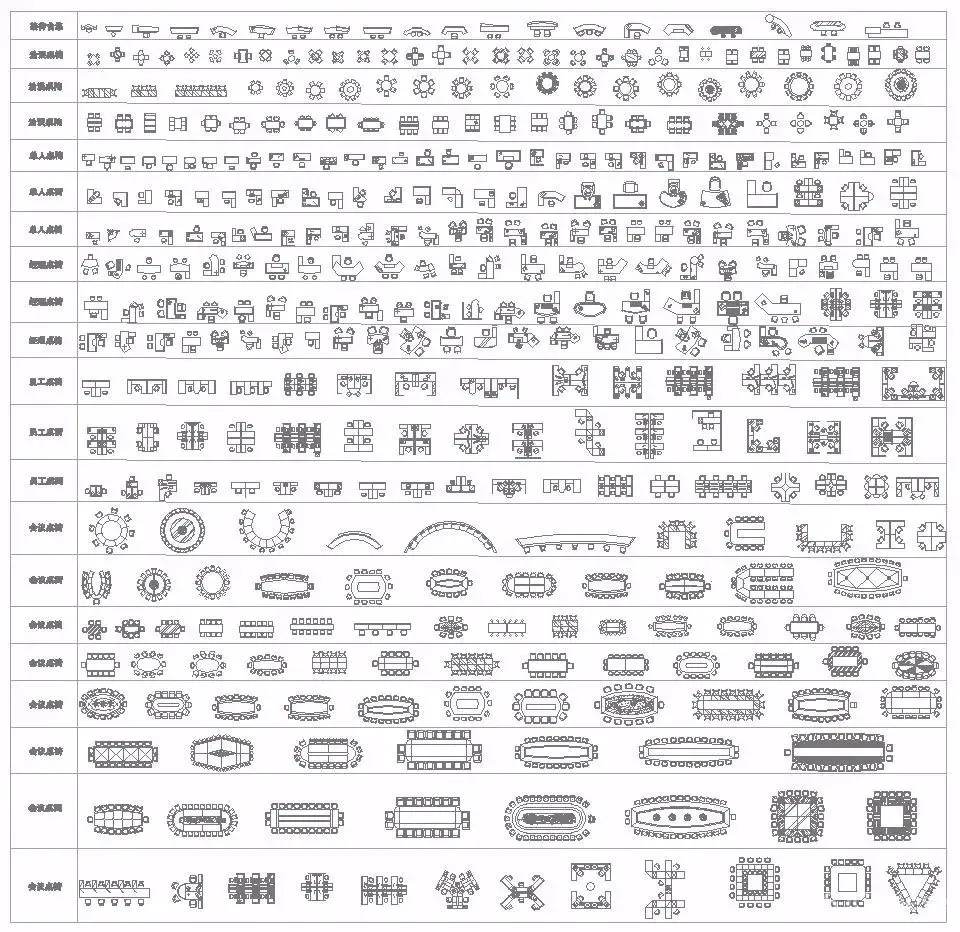 动态图库都没有!难怪你画图那么慢!《CAD室内动态图库&工装图库》送给你~