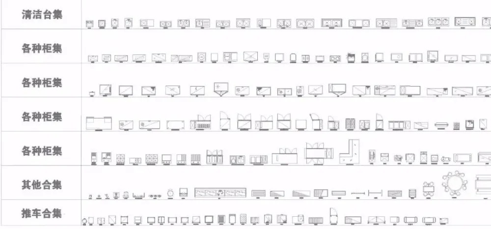动态图库都没有!难怪你画图那么慢!《CAD室内动态图库&工装图库》送给你~