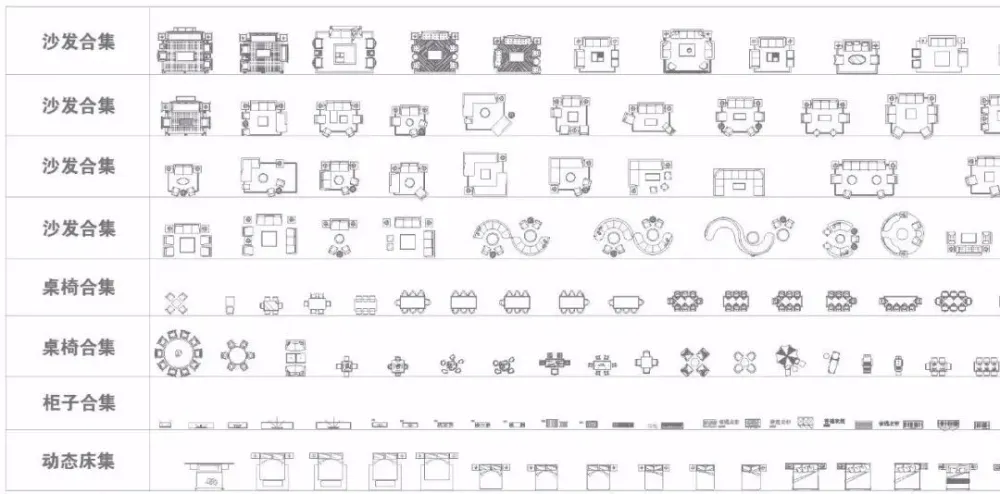 动态图库都没有!难怪你画图那么慢!《CAD室内动态图库&工装图库》送给你~