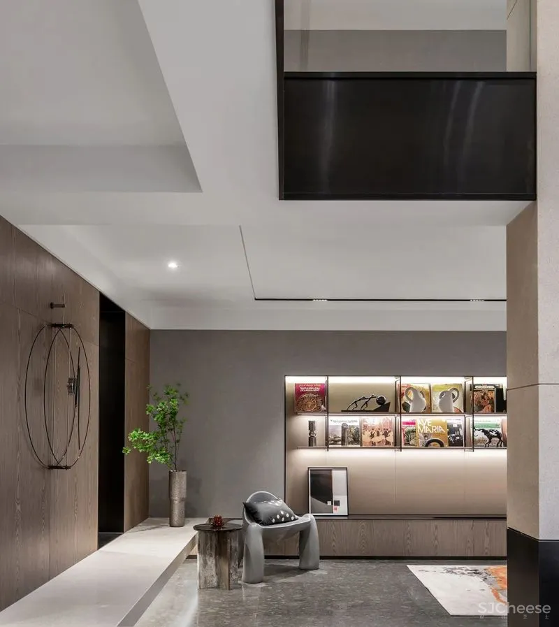 研质共设 430㎡ 气质大宅,北方和煦的下沉庭院