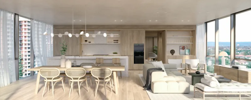 一层一户的大平层,用线条勾勒简约美