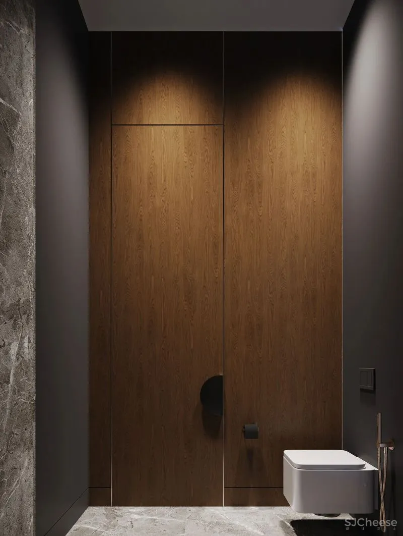 305㎡顶层公寓,用原木打造轻奢质感!