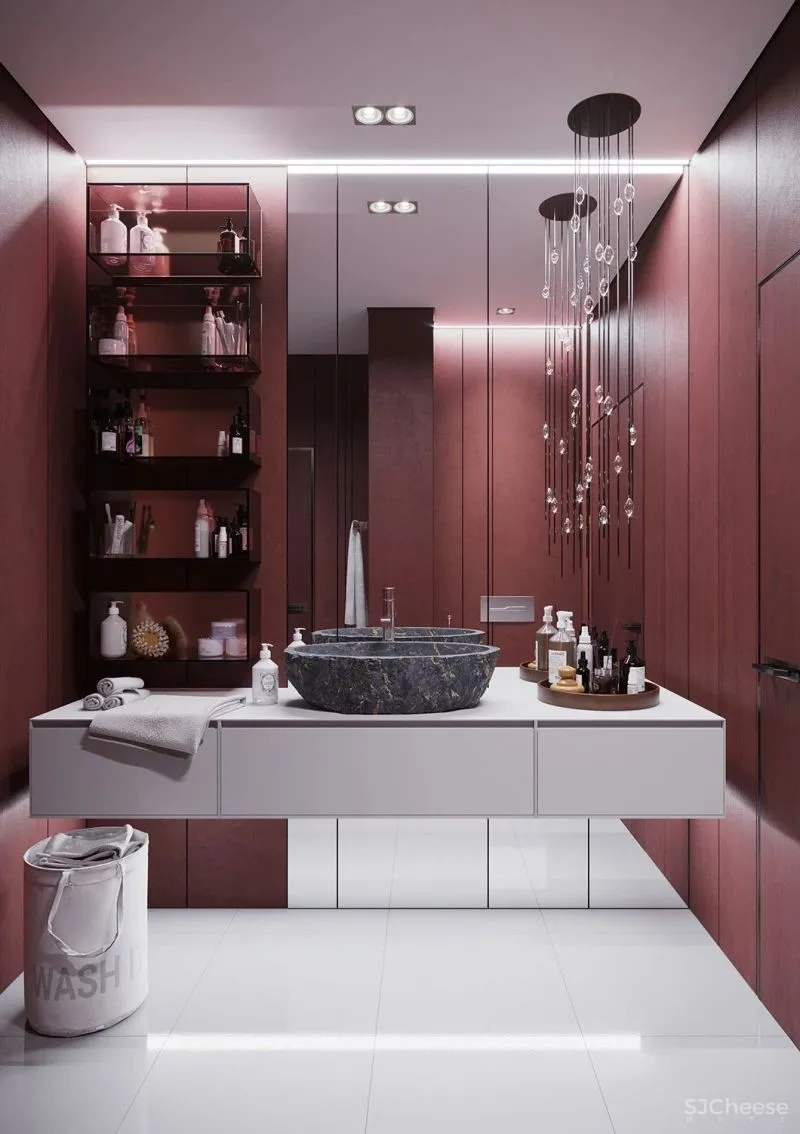 2021,高颜值的卫生间,如何设计?