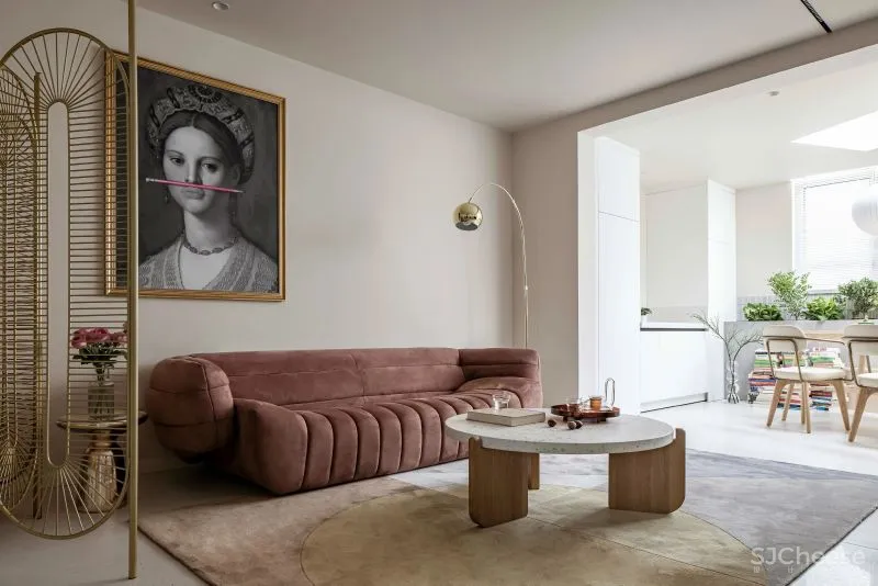 “书迷”教师夫妻的复古家,客厅卧室打通,餐厅放阳台,90㎡显大3倍!美呆!