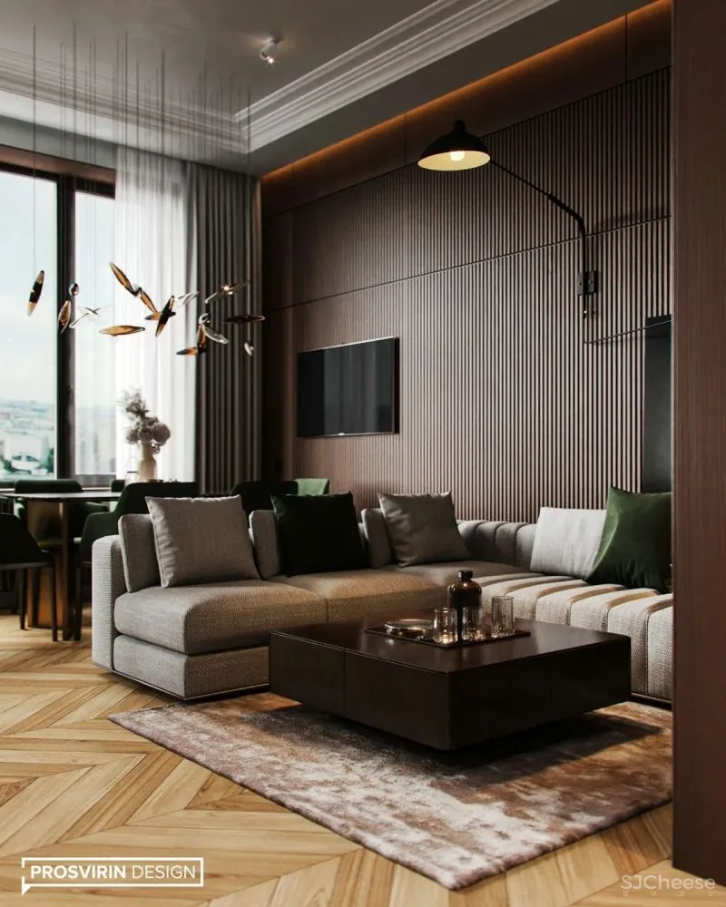 90㎡现代轻奢,营造舒适温暖感!