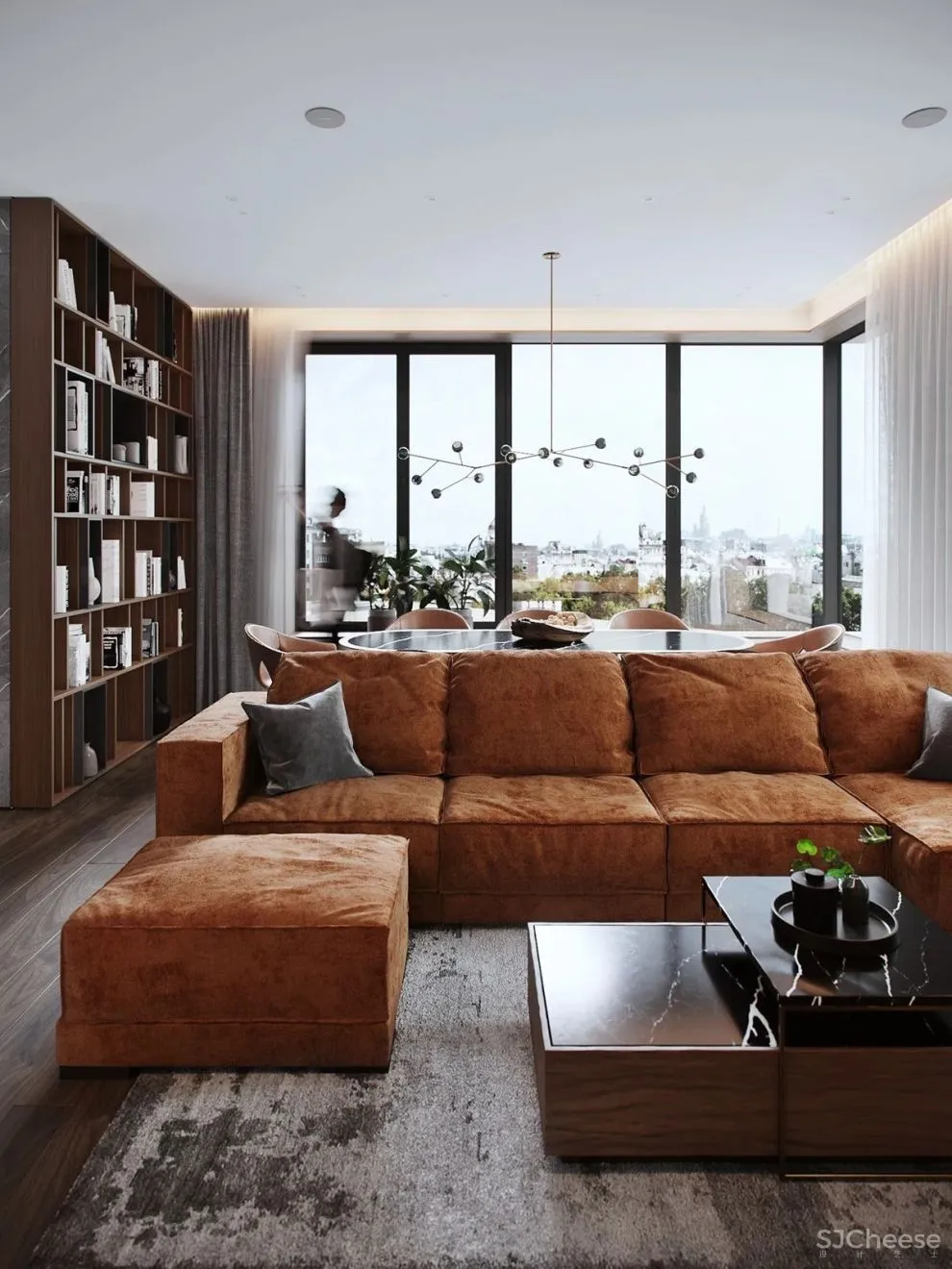 125㎡简约设计,将温婉与时尚融会贯通!