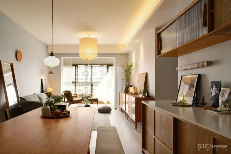 99㎡舒适两人居，舍弃一间房，Get衣帽间 独立工作区！