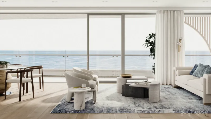 一层一户的大平层,用线条勾勒简约美