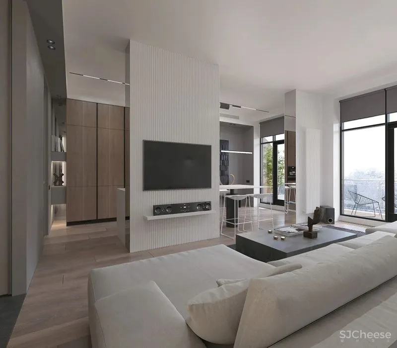 现代简约:轻中性色调,简单留白!