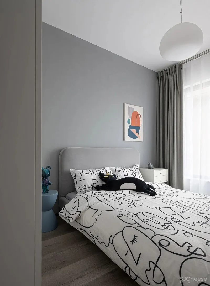 水泥漆 石纹墙板，自然肌理碰撞出不同的视觉感受 予以设计