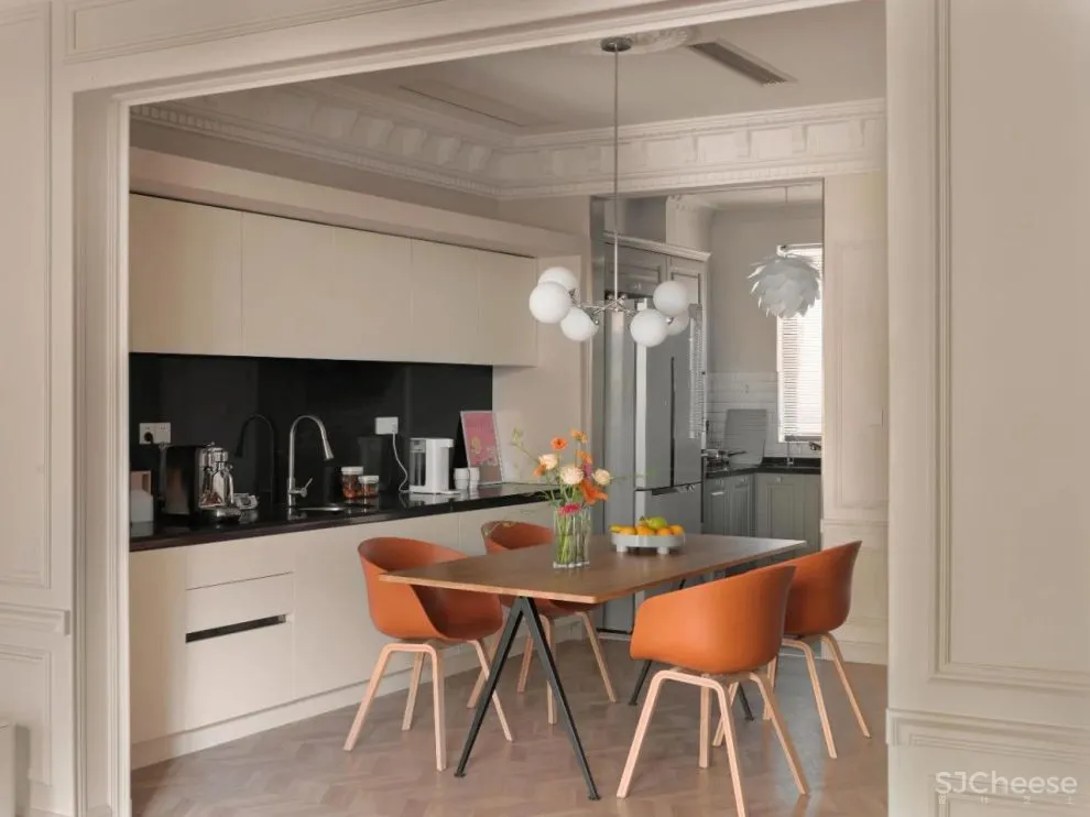 奶油白 焦糖棕，诠释优雅浪漫的法式风情｜双宝设计