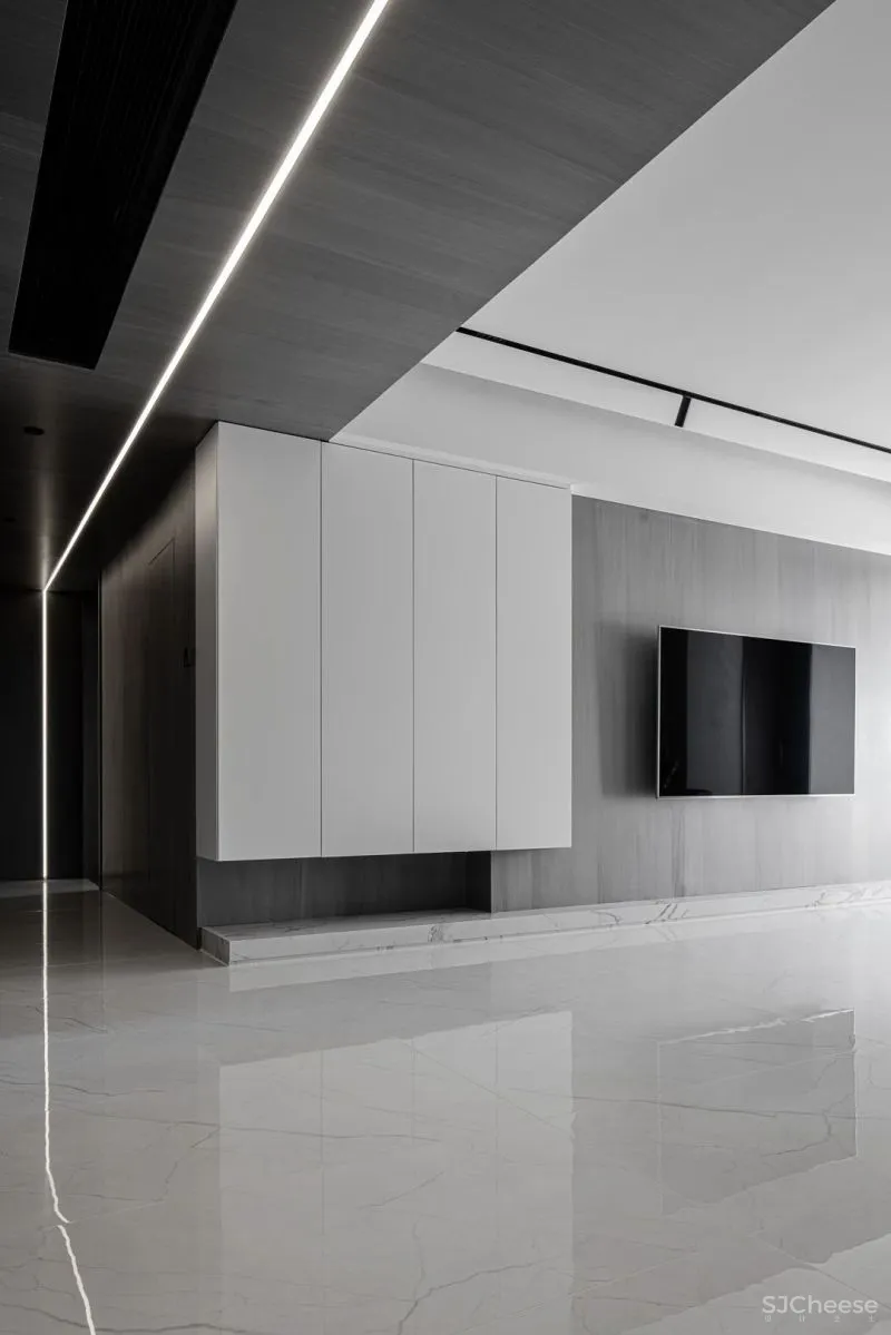 由里空间设计 × 私宅:纯净线条