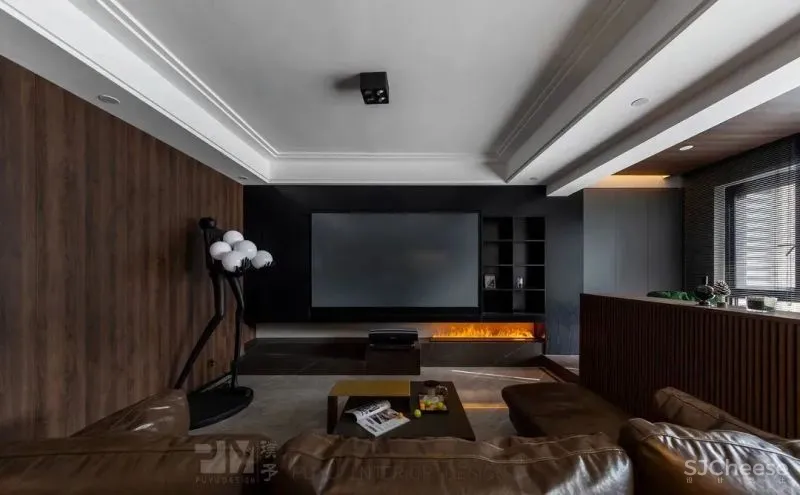 力量黑 生机绿,这个128㎡家既有蓄势的氛围,又有向上的张力! 璞予设计