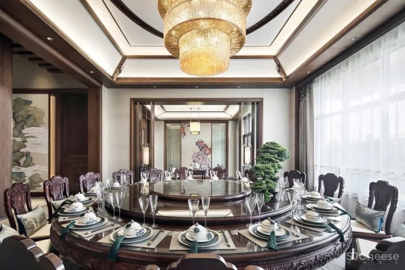 创域新作:1000㎡中式大宅,移步换景,雅韵清风!