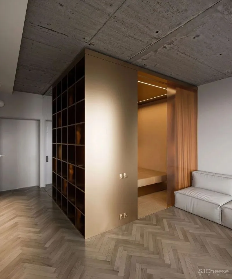 这个年轻女孩的37㎡公寓，被打造成了“首饰盒子”！