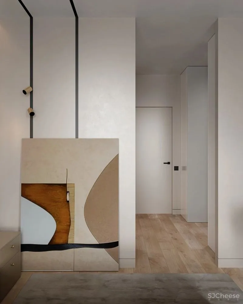 现代简约:一厅三室,灰色 木色,高级!