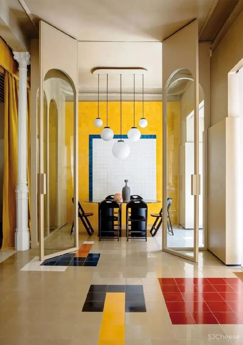 有颜有趣的瓷砖铺贴创意!