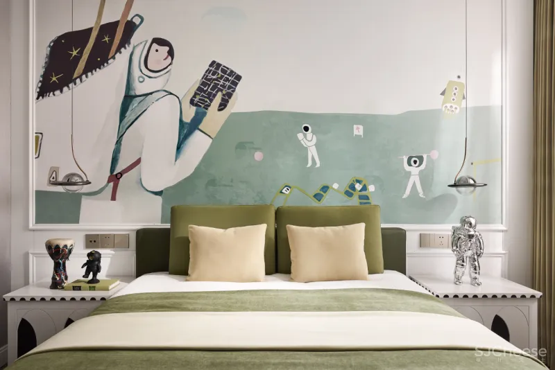 东方韵味混搭法式浪漫,羽果设计用艺术美学演绎 388㎡ 墅居