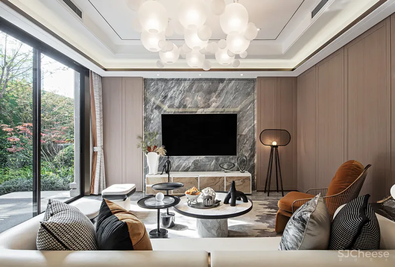 390㎡现代别墅，以自然建构艺术生活！