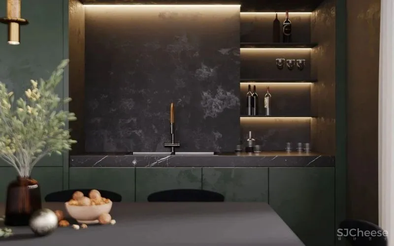 250㎡高级黑别墅,定义奢华