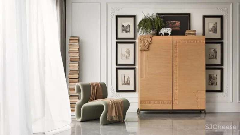 东方韵味混搭法式浪漫,羽果设计用艺术美学演绎 388㎡ 墅居