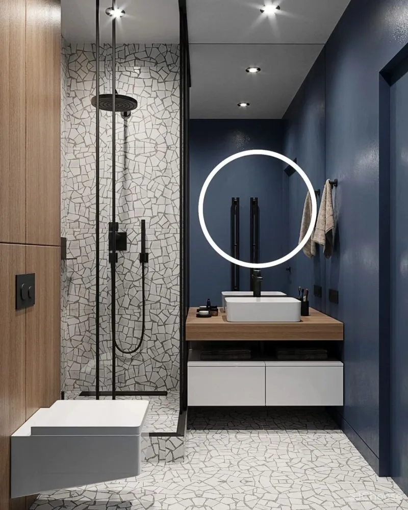 现代简约:一厅三室,灰色 木色,高级!