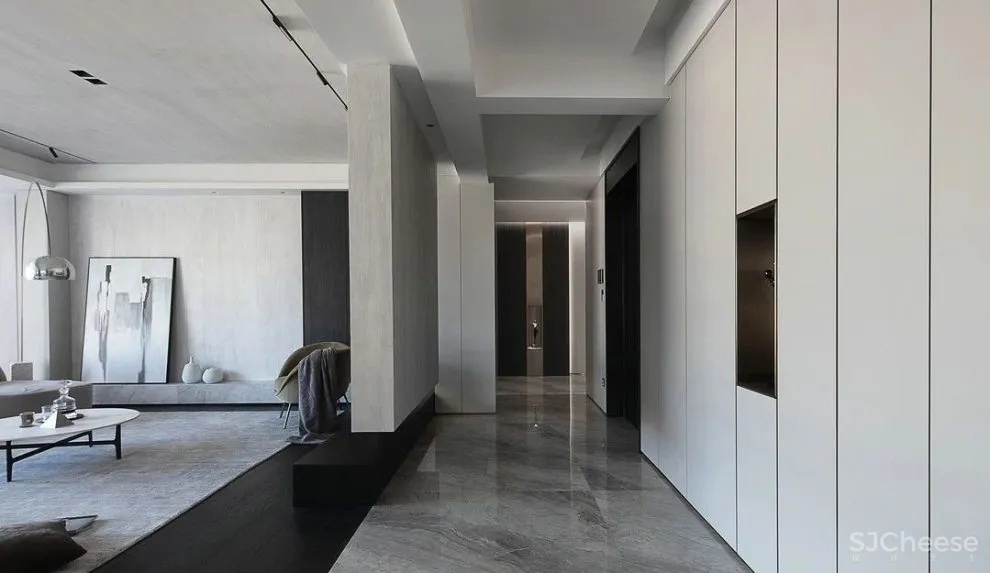 215m² 简约平层,诠释当代静美气质