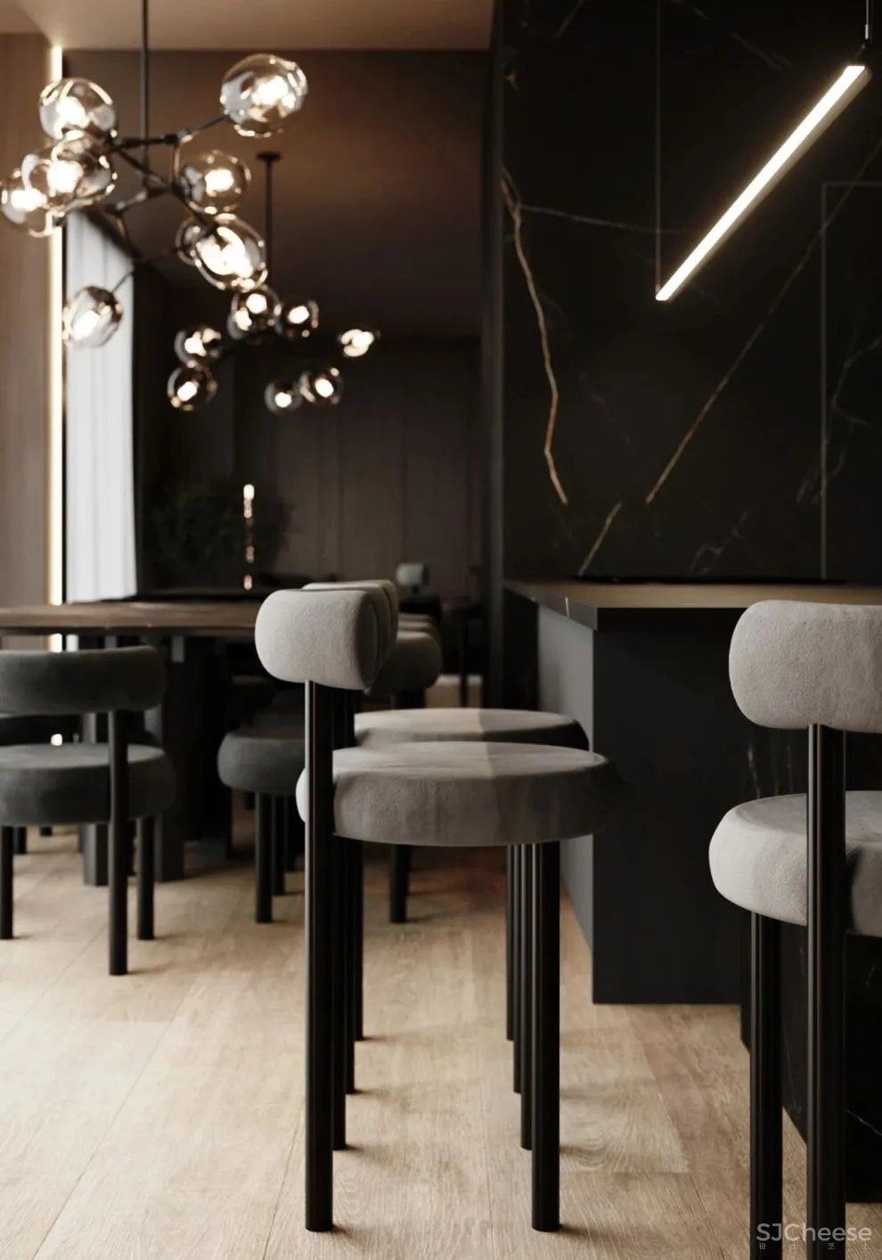 105㎡简约公寓，这么装能让厨房变「隐形」、客厅瞬间大一倍！