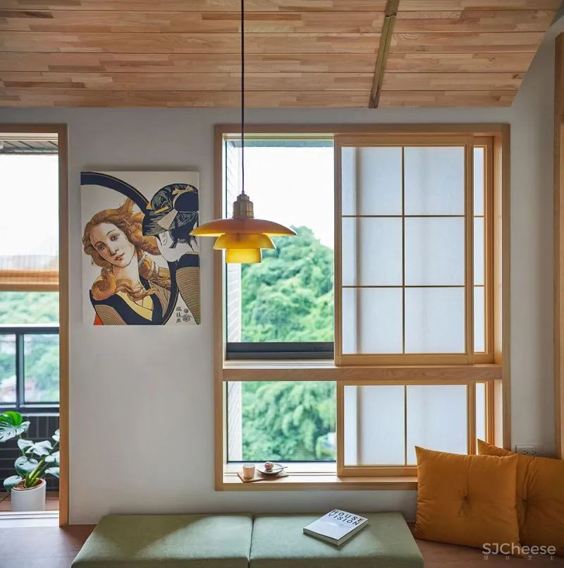 39㎡和风小宅,两室两厅弧形顶面,这设计太强了!