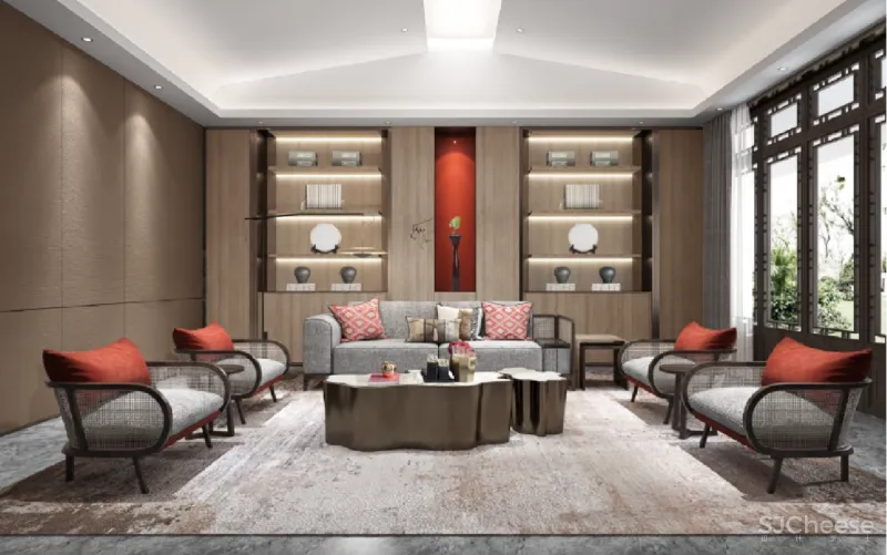 水墨东方,简练质朴的当代美学空间 赛瑞迪普空间设计