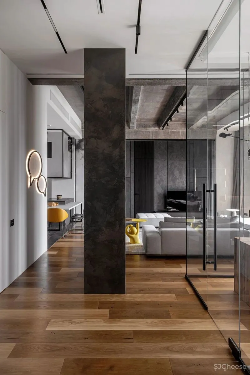 三间小公寓拼成136平大宅,时髦得不像话,人和猫都安逸!