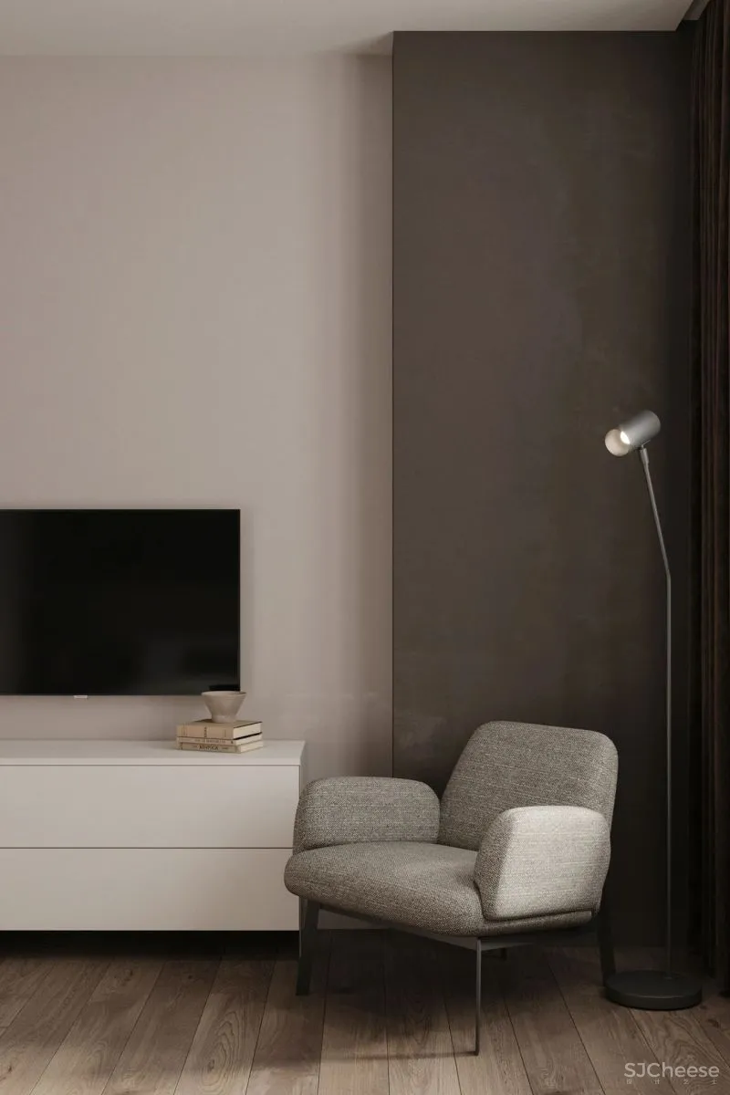 63㎡ 暖灰一居室,“氛围感”十足!