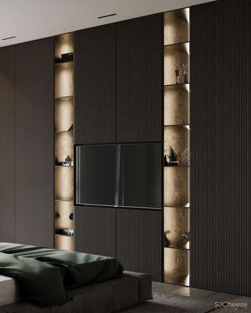 胡桃木 绿色系,实力演绎轻奢的高雅