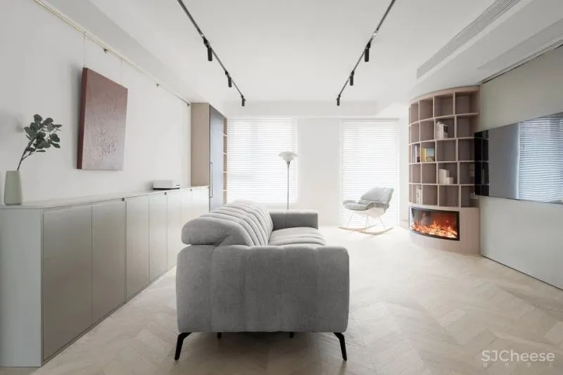 新作 以书架装置为中心的家庭公共空间 涡轮之家,上海 栖斯设计