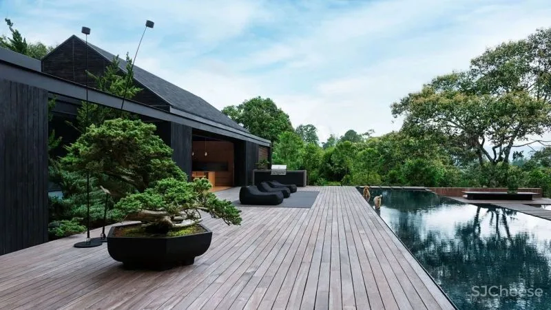 日式简约大别墅,明星私宅雅致起来真高级