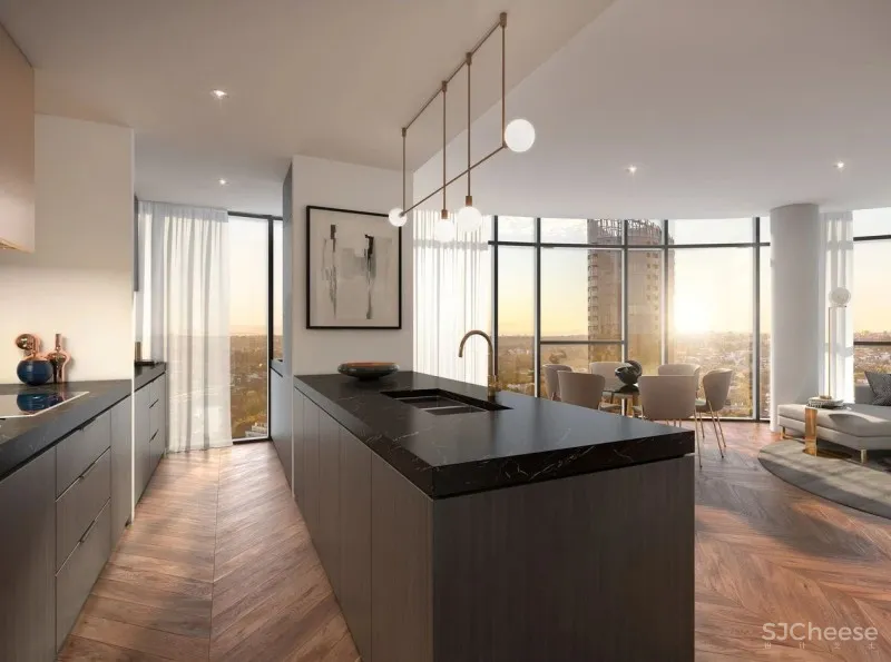 平淡无奇的公寓设计,细心布置的公区是亮点